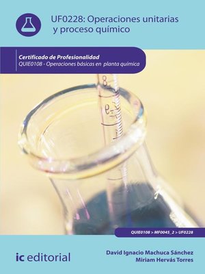 cover image of Operaciones unitarias y proceso químico. QUIE0108